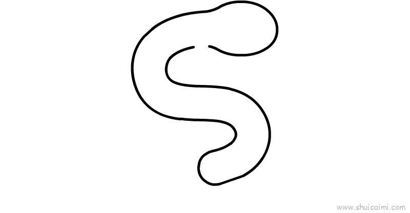 电鳗儿童画怎么画 电鳗简笔画图片