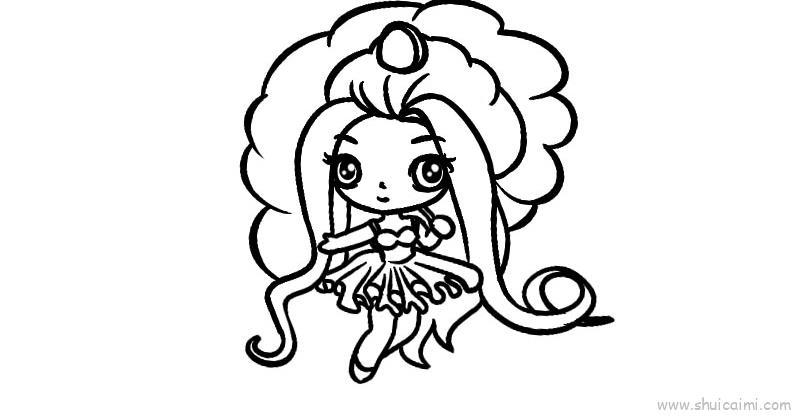 叶罗丽人物儿童简笔画绘画教程