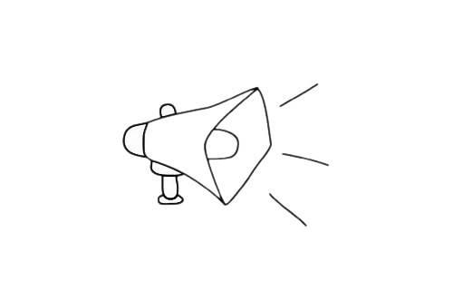 喇叭简笔画 喇叭简笔画彩色可爱