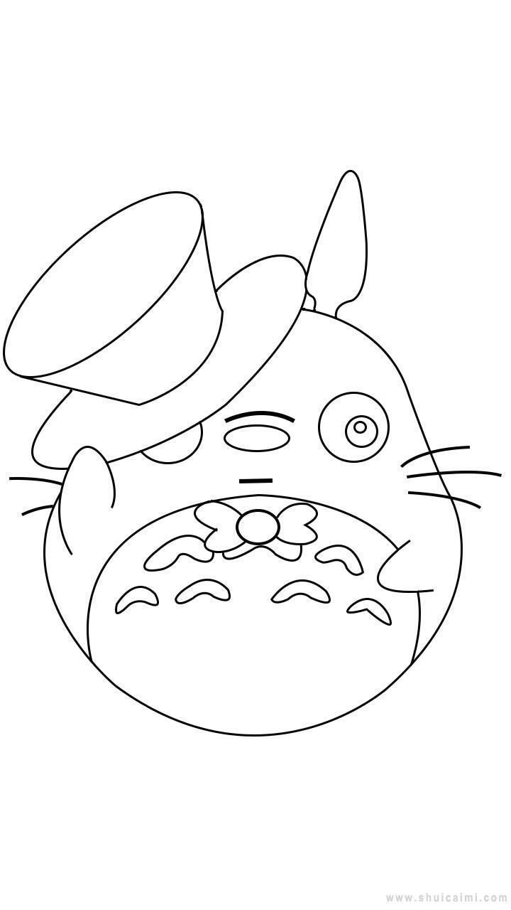 龙猫简笔画怎么画 龙猫简笔画图片