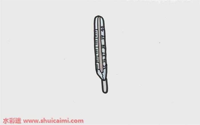 体温表怎么画 体温表简笔画步骤图