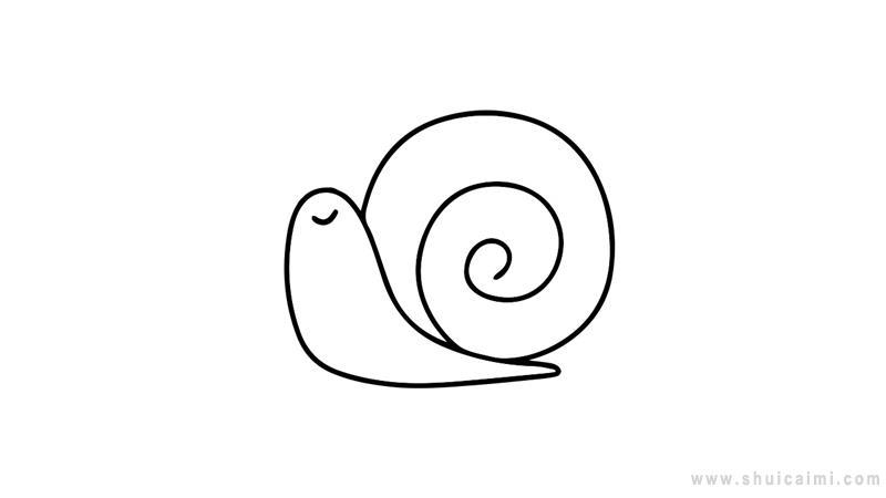小蜗牛简笔画怎么画 小蜗牛简笔画好看