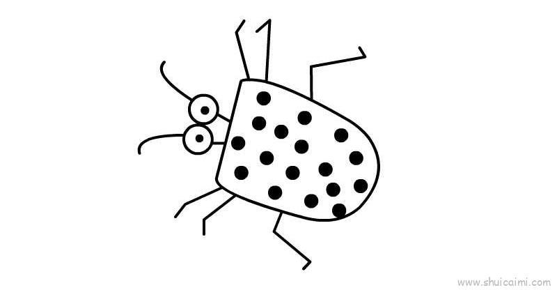 瓢虫儿童画怎么画 瓢虫简笔画简单又好看