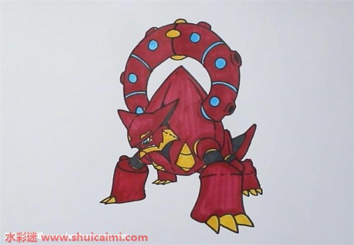 波尔凯尼恩怎么画 波尔凯尼恩简笔画步骤