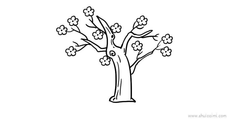桃树儿童画怎么画 桃树简笔画好看