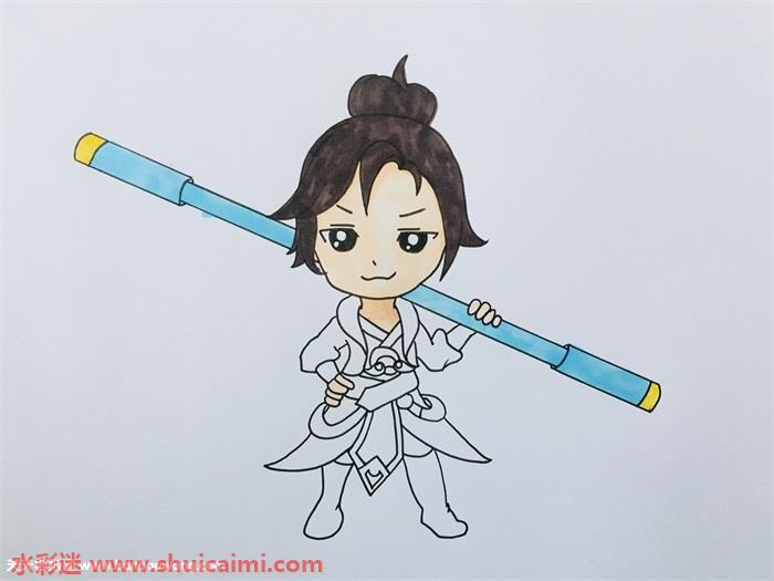 至尊宝怎么画 至尊宝简笔画步骤图