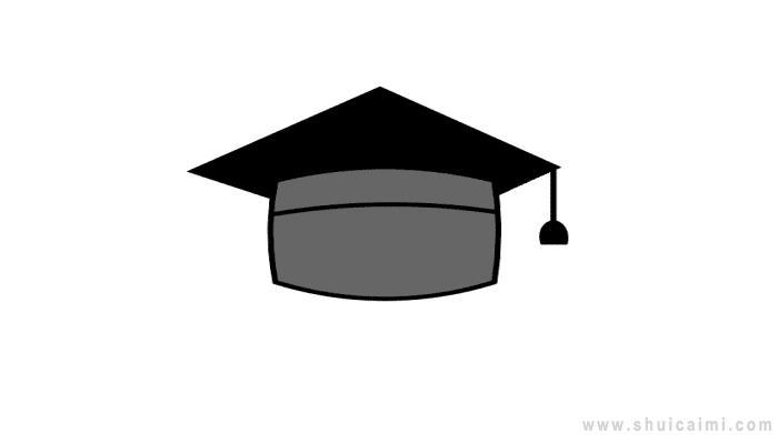 学士帽简笔画怎么画 学士帽简笔画简单