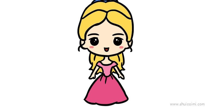 公主儿童画怎么画 公主简笔画图片