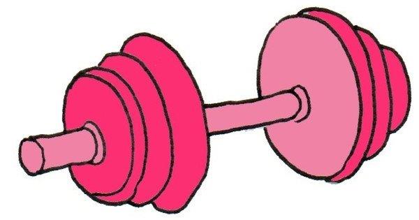 杠铃的简笔画怎么画 杠铃的简笔画图片大全