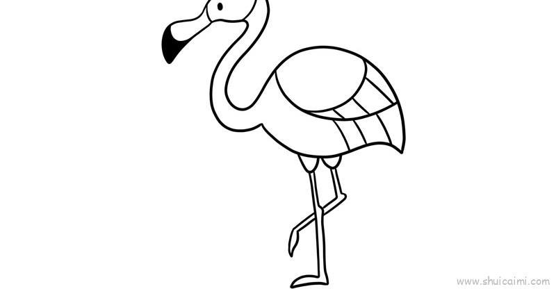 火烈鸟儿童画怎么画 火烈鸟简笔画简单又好看