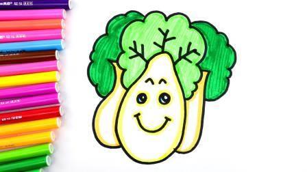 白菜怎么画简笔画 白菜怎么画简笔画简单