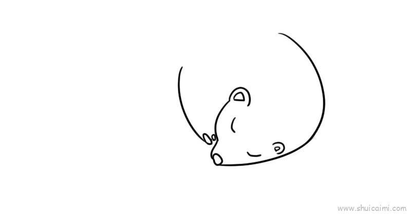 冬天动物冬眠教程儿童画怎么画 冬天动物冬眠教程简笔画画法
