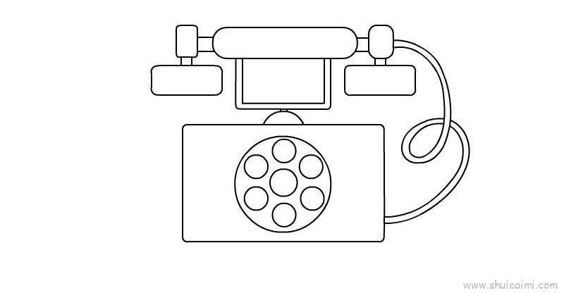 电话机儿童画怎么画 电话机简笔画简单