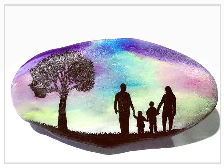 全家福简笔画四口之家 全家福简笔画四口之家两个女孩