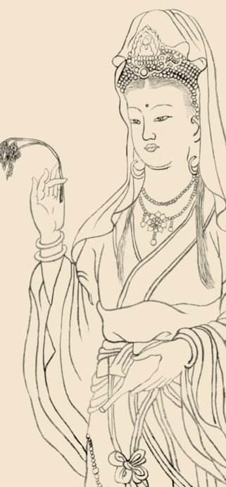 简单又好看到观音菩萨简笔画 教我怎么画简笔画的观音菩萨