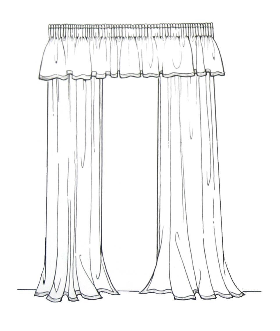 窗帘简笔画 窗帘简笔画儿童画