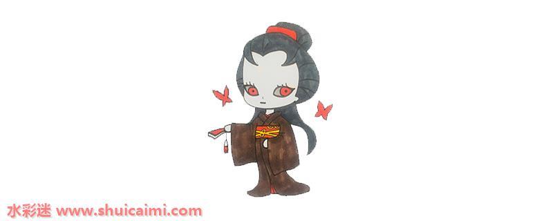 第五人格红蝶的画法步骤图解