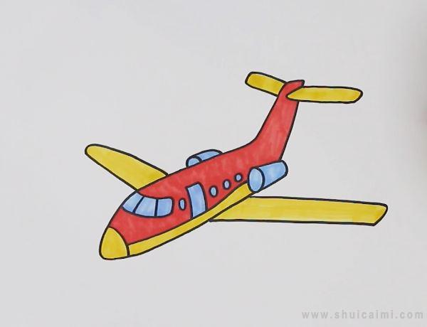 飞机简笔画怎么画 飞机简笔画画法