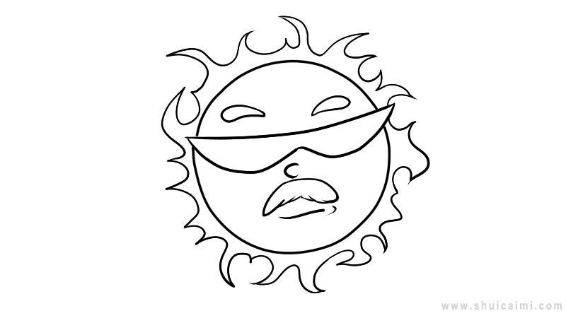 太阳简笔画怎么画 太阳简笔画图片大全