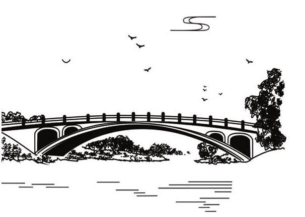 赵州桥简笔画 赵州桥简笔画图片