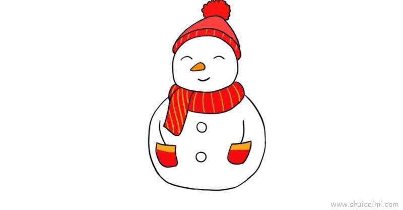雪人儿童画怎么画 雪人简笔画顺序