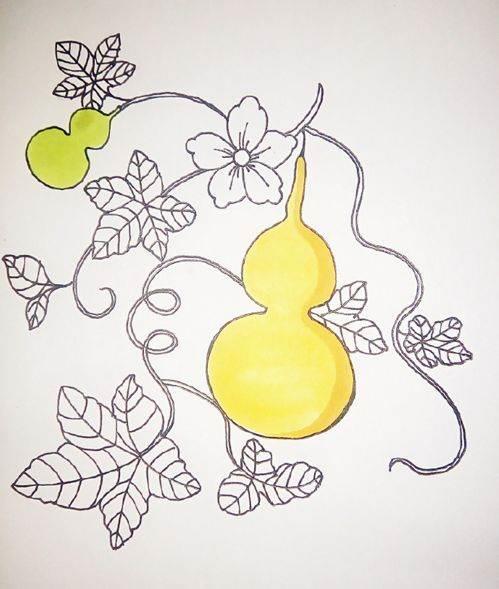葫芦画画简笔画小动物 葫芦绘画简笔画