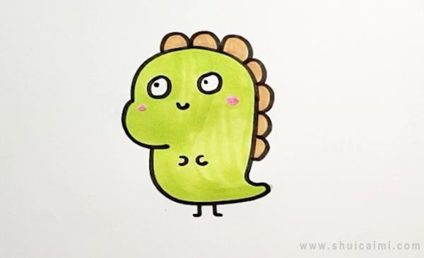 小恐龙简笔画怎么画 小恐龙简笔画图片