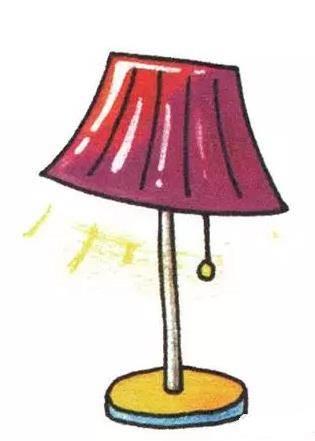 台灯简笔画 台灯简笔画彩色