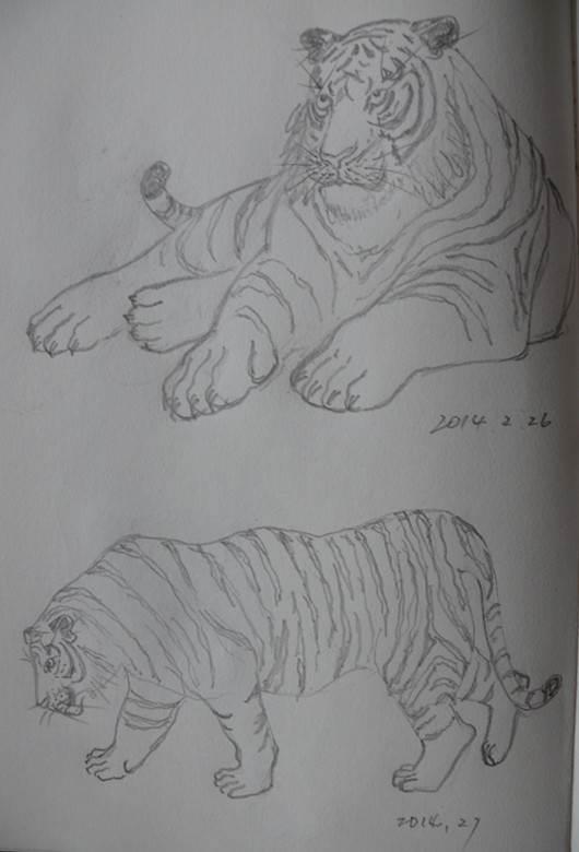 老虎简笔画 老虎简笔画霸气