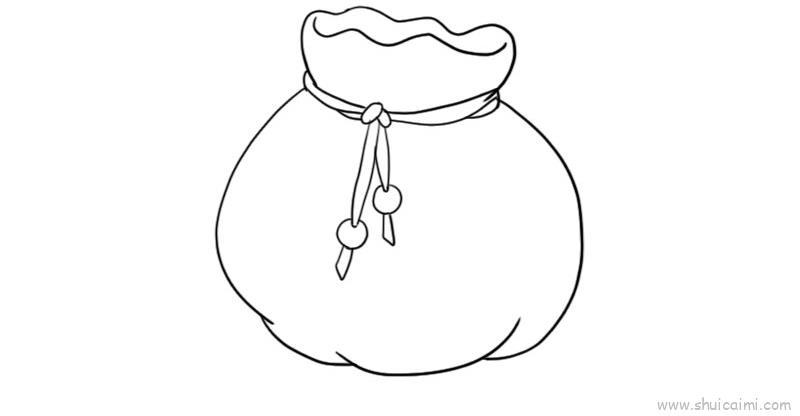 新春福袋儿童画怎么画 新春福袋简笔画简单