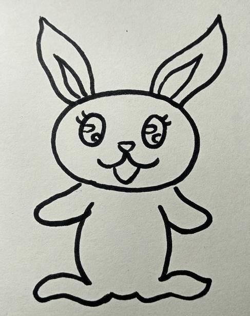 兔子的简笔画 兔子的简笔画简单漂亮