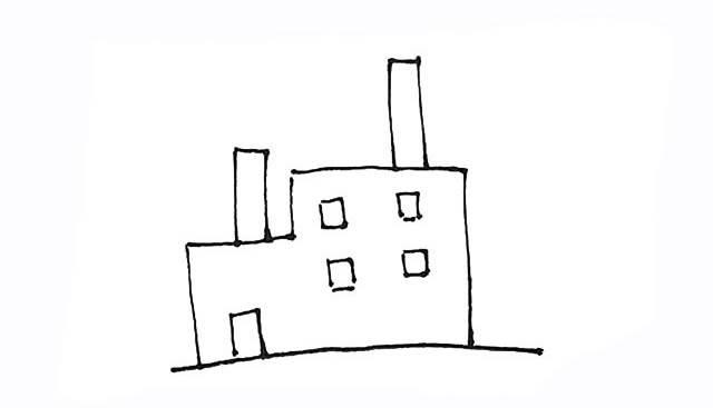 工厂简笔画 工厂简笔画图片大全