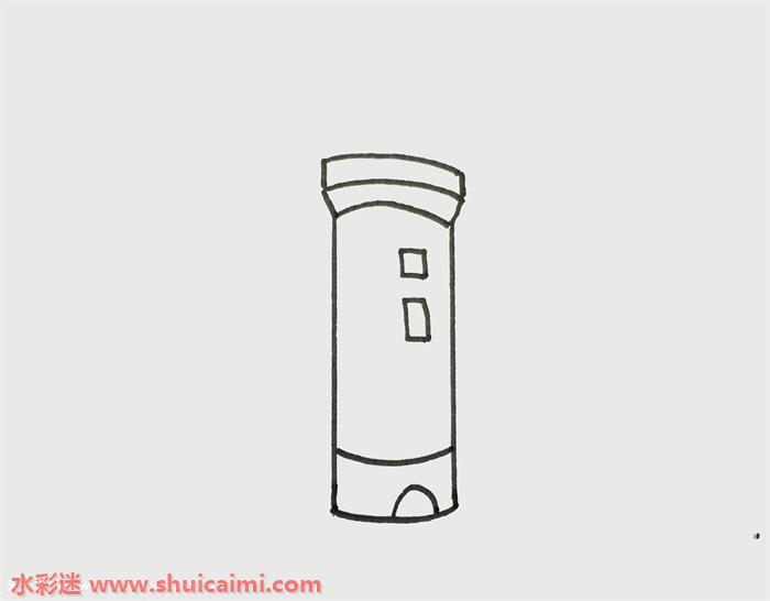 灯塔怎么画 灯塔简笔画步骤