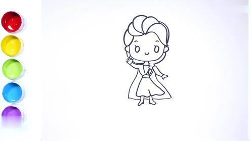 爱莎简笔画 艾莎简笔画儿童画