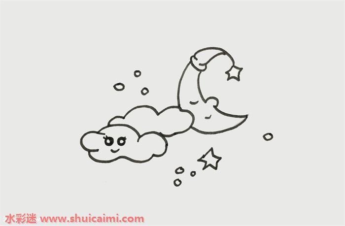 月亮怎么画 月亮简笔画步骤图