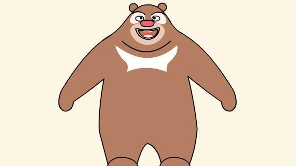 熊二简笔画 熊二简笔画彩色