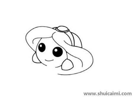 茉莉公主儿童简笔画