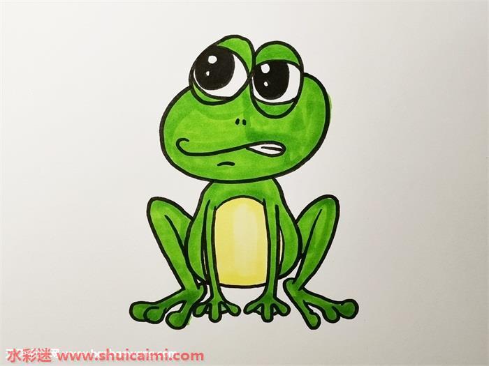 青蛙怎么画 青蛙简笔画简单好看带颜色