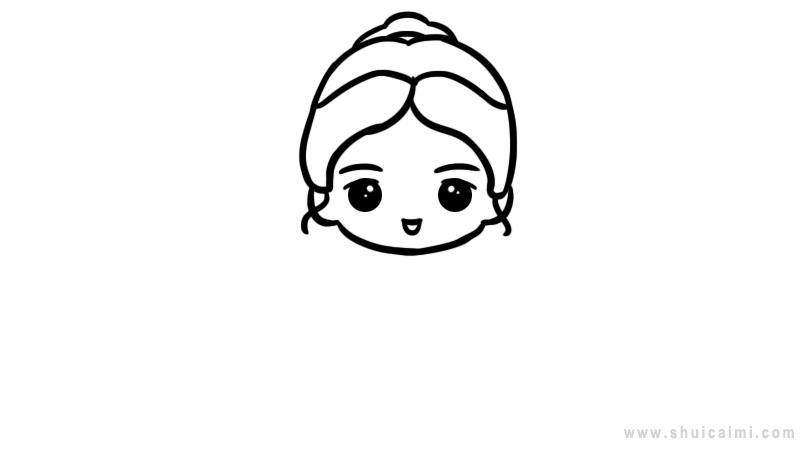 公主简笔画怎么画 公主简笔画图片