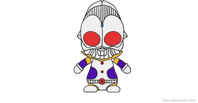 ​奥特之王儿童画怎么画 ​奥特之王简笔画图片