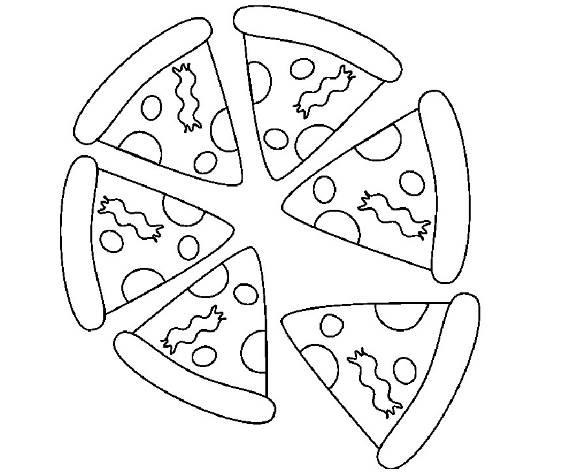 披萨简笔画 披萨简笔画儿童画