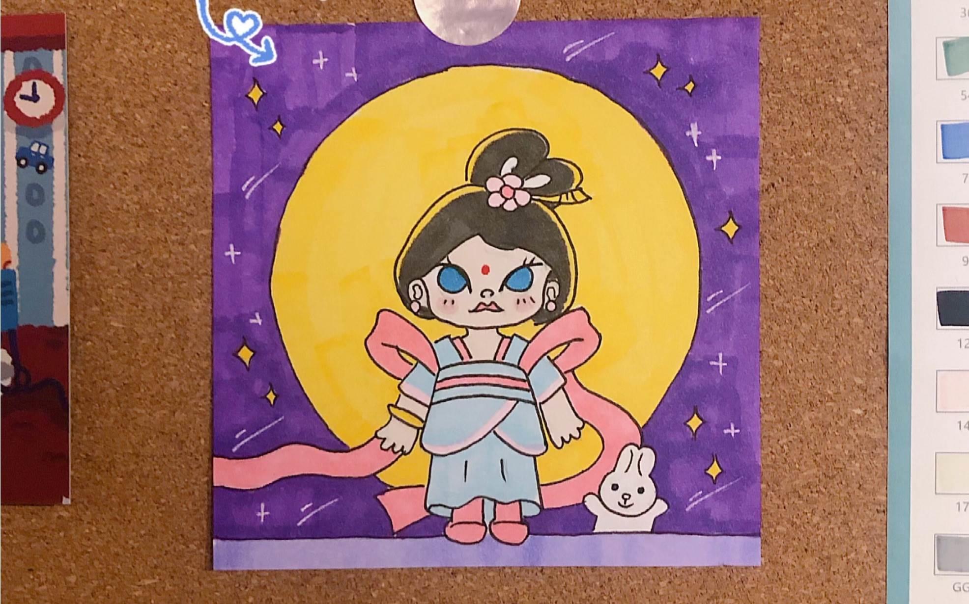 嫦娥简笔画 嫦娥简笔画怎么画