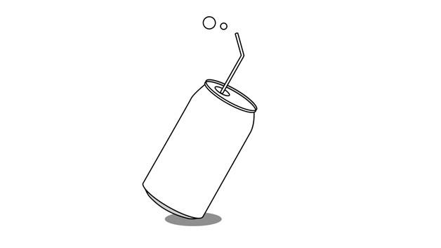 易拉罐的简笔画怎么画 易拉罐简笔画简单