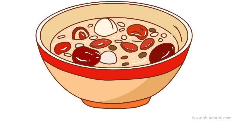 腊八粥儿童画怎么画 腊八粥简笔画简单