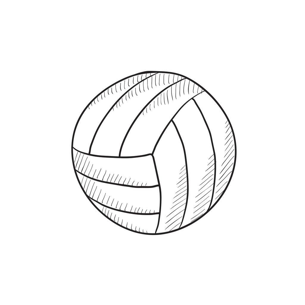 排球简笔画 打排球简笔画