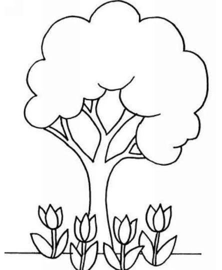 植物简笔画 植物简笔画大全花草树木