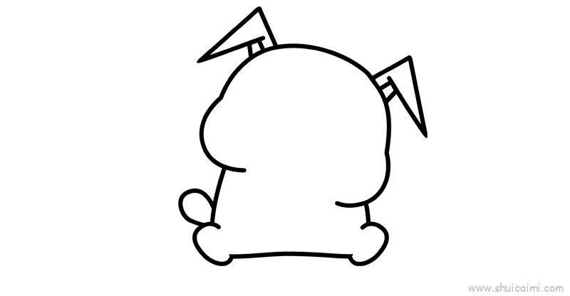 小兔子吃萝卜儿童画怎么画 小兔子吃萝卜简笔画好看