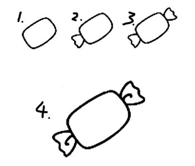 糖果简笔画图片大全 糖果简笔画图片大全可爱
