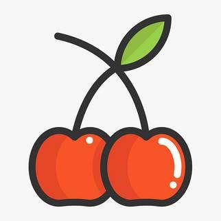 樱桃的简笔画图片大全 樱桃的简笔画图片大全可爱