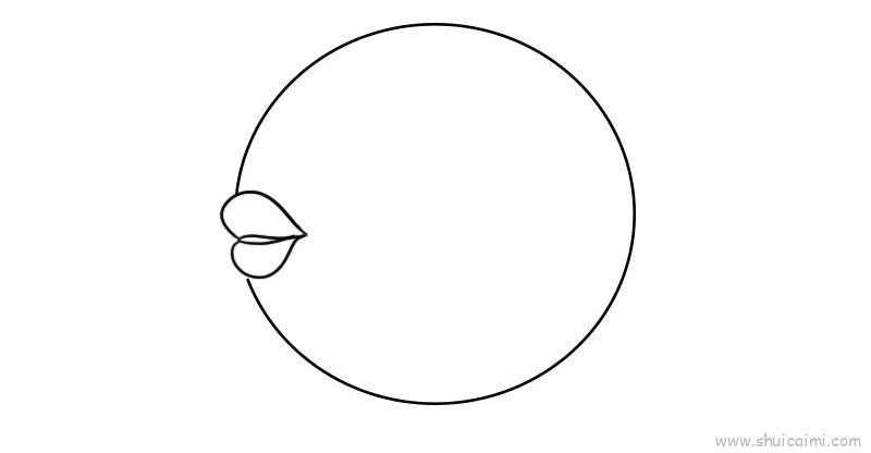 刺豚儿童画怎么画 刺豚简笔画步骤